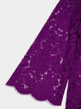 Dolce & Gabbana Violet Cordonetto Lace Short Dress