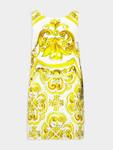 Dolce & Gabbana Majolica-Print Brocade Mini Dress