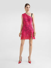 Dolce & Gabbana Pink Floral Cordonetto Lace Minidress