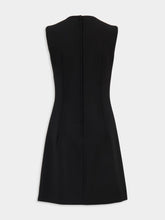 Dolce & Gabbana Black Virgin Wool Sleeveless Mini Dress
