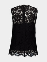 Dolce & Gabbana Black Floral Lace Top