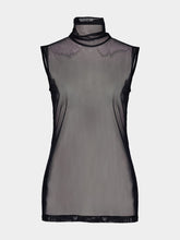 Dolce & Gabbana Black Sheer Halter Neck Top