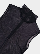 Dolce & Gabbana Black Sheer Halter Neck Top