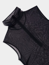 Dolce & Gabbana Black Sheer Halter Neck Top