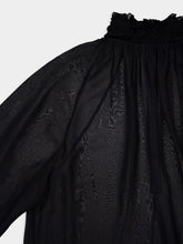 Dolce & Gabbana Smock-Stitched Chiffon Blouse