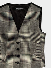 Dolce & Gabbana Grey Wool V-Neck Vest