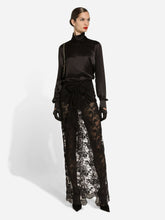 Dolce & Gabbana Black Silk Satin Blouse