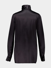 Dolce & Gabbana Black Silk Satin Blouse