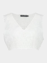 Dolce & Gabbana Broderie Cropped Top