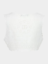Dolce & Gabbana Broderie Cropped Top