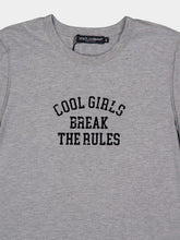 Dolce & Gabbana Grey Distressed Jersey T-Shirt with Print