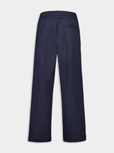 Fendi Navy Blue Casual Fit FF Allover Cotton Trousers