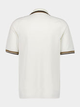 Fendi White FF Jacquard Polo Shirt