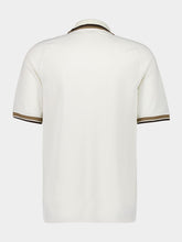 Fendi White FF Jacquard Polo Shirt