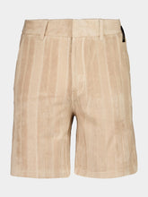 Fendi Beige Terry FF Jacquard Swim Shorts