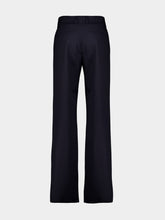Fendi Midnight Blue Wool Trousers