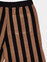 Brown Pequin Terry Bermuda Shorts | PDP - Fashion Clinic