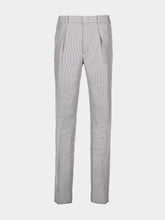 Fendi Grey Pinstriped Fabric Trousers