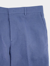 Fendi Light Blue FF Jacquard Linen Bermuda Shorts
