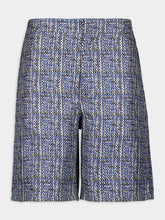 Fendi Blue FF Silk Short Trousers