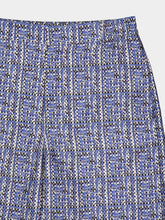 Fendi Blue FF Silk Short Trousers