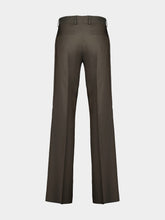 Fendi Cypress Green Wool Trousers