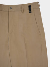 Fendi Dove Grey Gabardine Cigarette Trousers