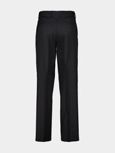 Black Wool Cigarette Trousers | HP - Fashion Clinic