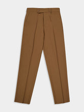 Fendi Rust Wool Cigarette Trousers