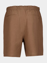 Fendi Light Brown Linen Bermuda Shorts
