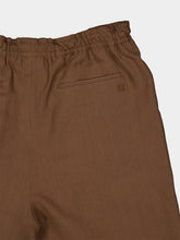 Fendi Light Brown Linen Bermuda Shorts