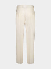 Fendi Beige Wool Gabardine Tailored Trousers