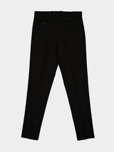 Fendi Black Straight-Leg Wool Trousers