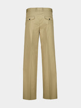 Fendi Beige Cotton Tailored Trousers