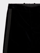 Fendi Black Cotton Velvet Tailored Trousers