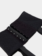 Dolce & Gabbana Black Stretch Marquisette Corset Belt