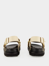 Marni Fussbett Silk White Leather Sandals