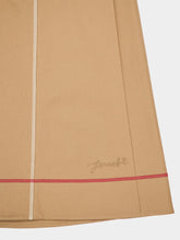 Fendi Dark Beige Sleeveless Cotton Flared Dress