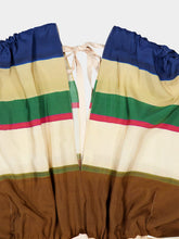 Fendi Multicolour Venetian Stripes Silk Jumpsuit