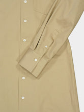 Ami Paris Beige Cotton Fitted Shirt Dress
