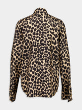 Balmain Leopard Print Ruffled Shirt