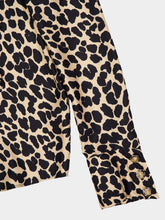 Balmain Leopard Print Ruffled Shirt