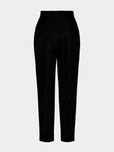 Balmain Black High-Waisted Wool Trousers