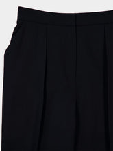 Balmain Black High-Waisted Wool Trousers