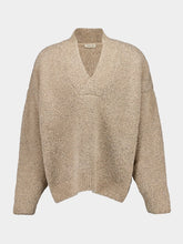 Fear Of God Beige Wool Mohair V-Neck Sweater