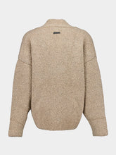 Fear Of God Beige Wool Mohair V-Neck Sweater