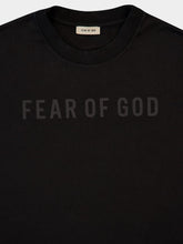 Fear Of God Black Cotton Logo Print T-Shirt