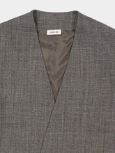 Fear Of God Grey Virgin Wool Lapelless Jacket