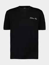 Balmain Black Embroidered Signature T-shirt