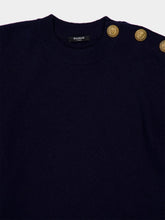 Balmain Navy Eco-Cashmere Knit Jumper